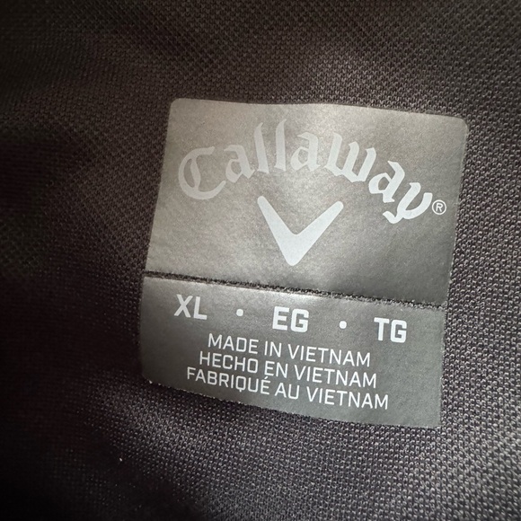 CALLAWAY Two Tone Gray Men's Size XL Long Sleeve 1/4 Zip Pullover Golf Jacket - Picture 4 of 4
